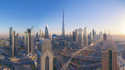an aerial view of the locations where the best investment properties in Dubai exist
